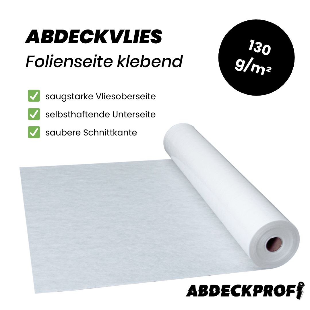 Abdeckvlies Folienseite klebend – 130 g/m²
