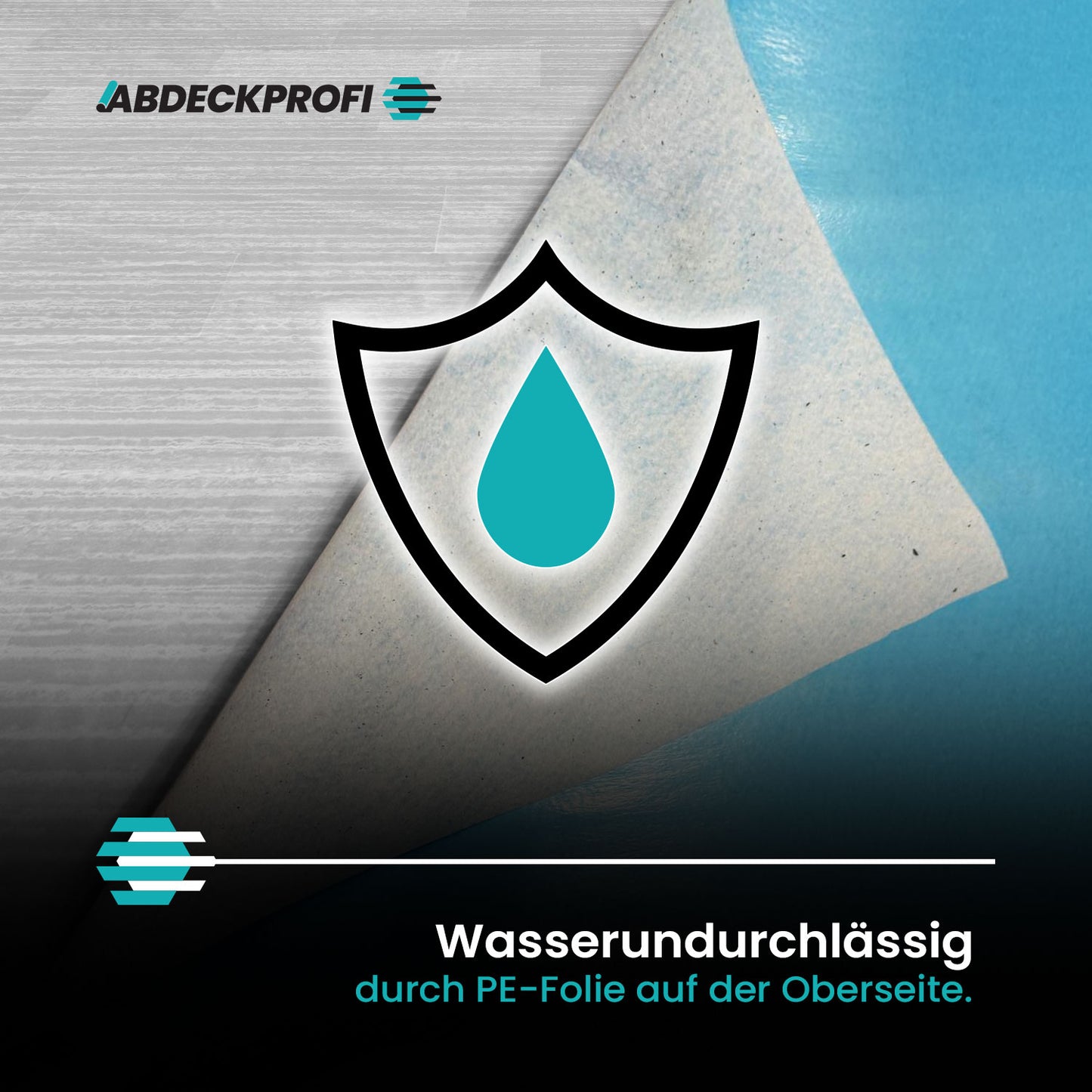 Abdeckvlies selbstklebend Leicht Atmungsaktiv ca.70g/m²24h – 160g/m²