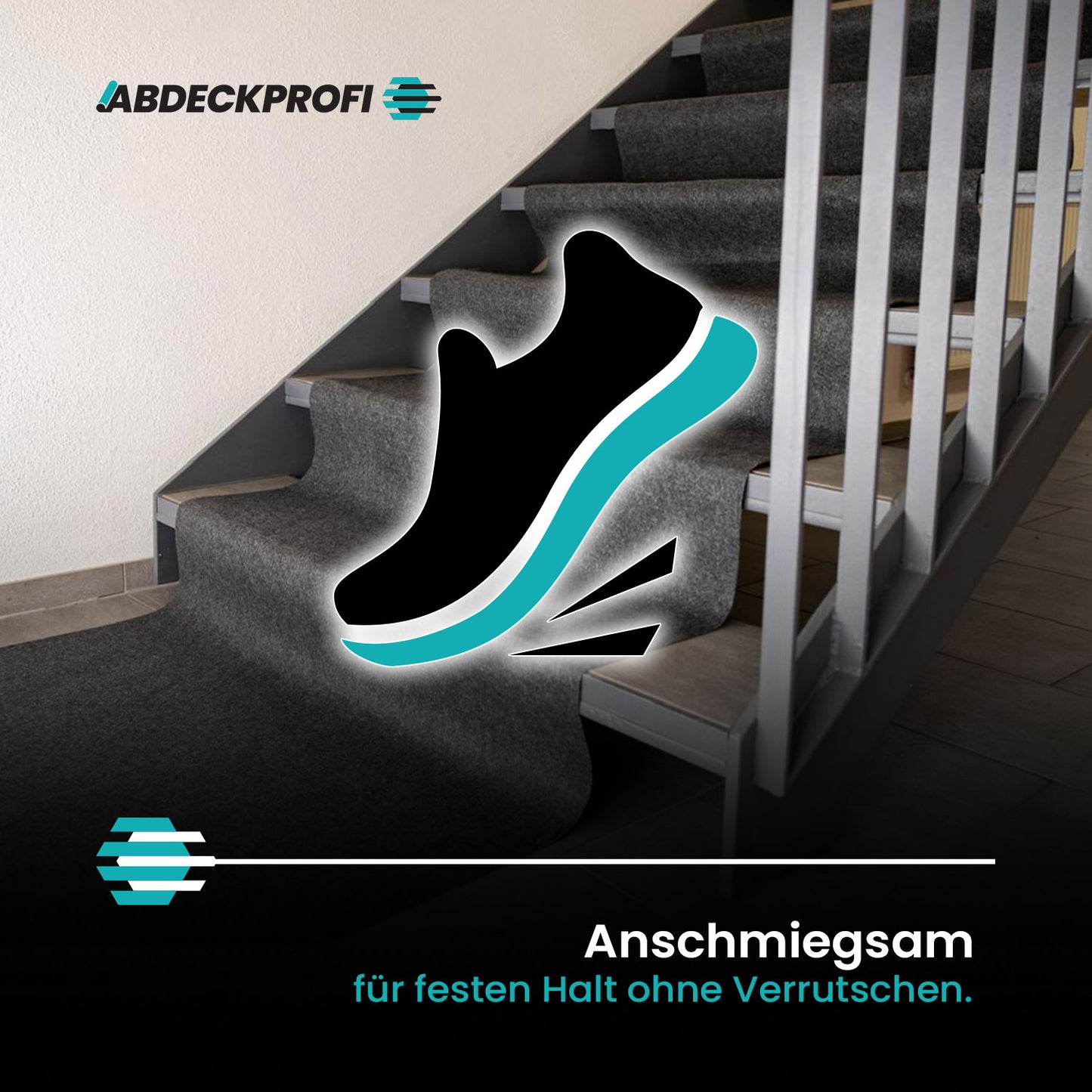 Abdeckvlies Folienseite klebend – 350 g/m²