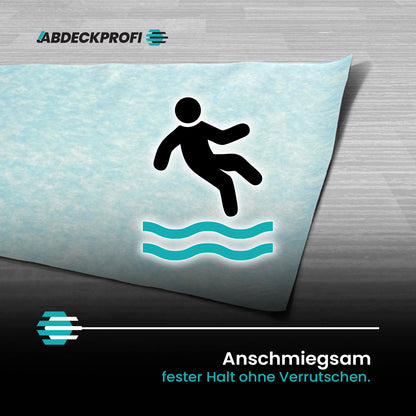 FIRMENLOGO Abdeckvlies selbstklebend -  Atmungsaktiv - Dampfoffen ca.1200g/m²24h – 180g/m²  ab 1 Palettenabnahme