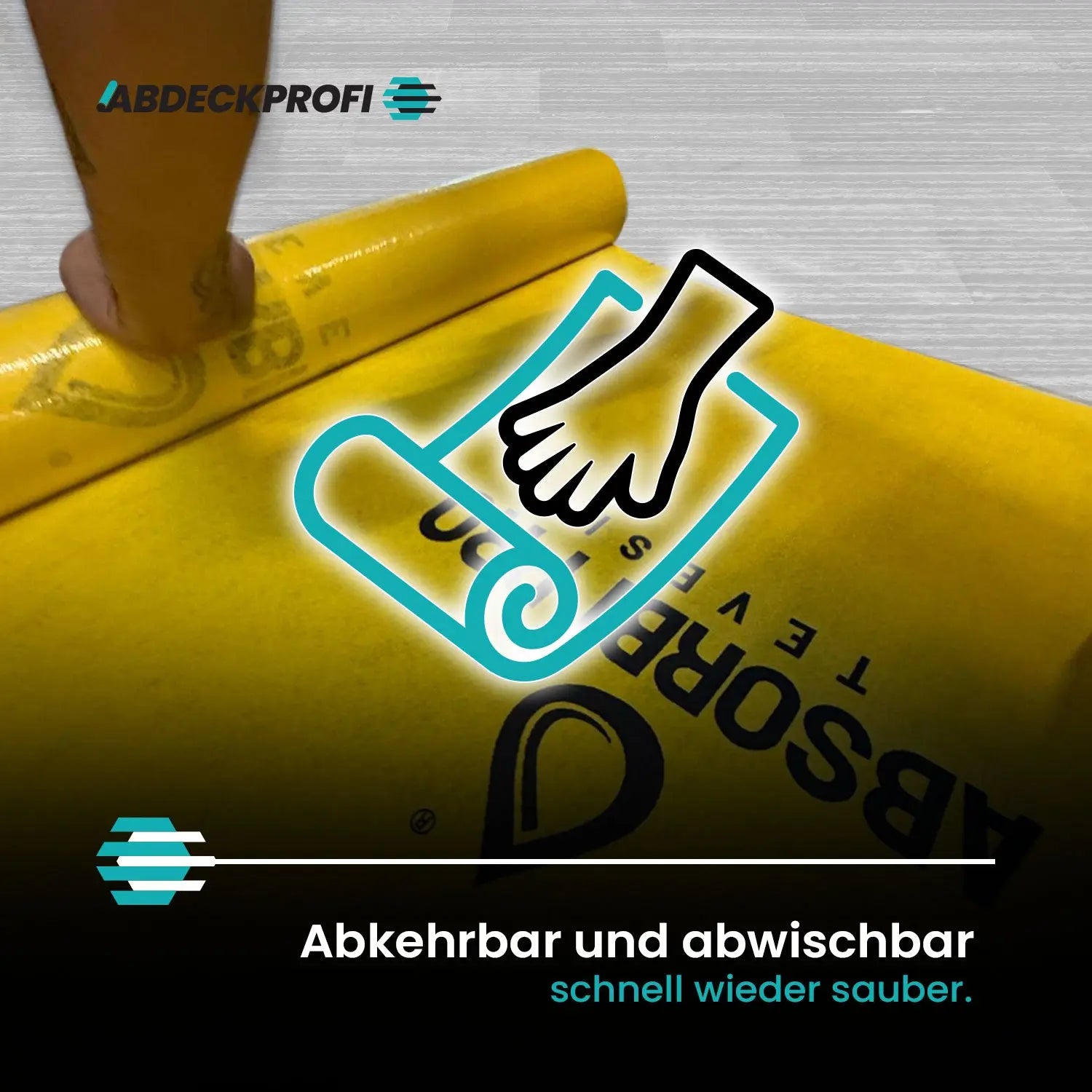 ABSORBI PRO TEVESI® 1x20m – 150 g/m² Palettenabnahme Abdeckprofi