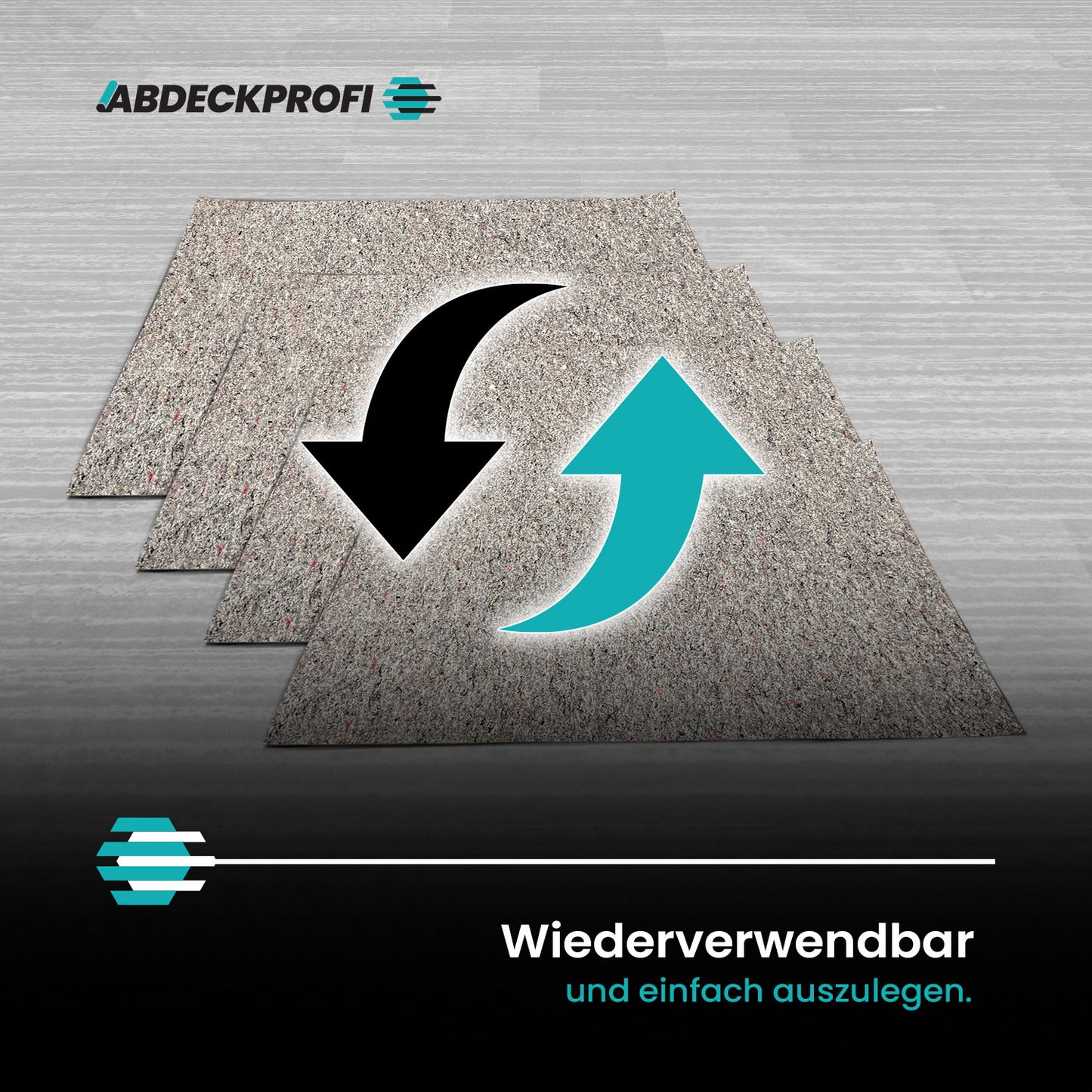 A&P HAMMERHART Malervlies  Hammerfest Extra 5 Stück (4,8qm) 1200 g/m² 120x80 cm