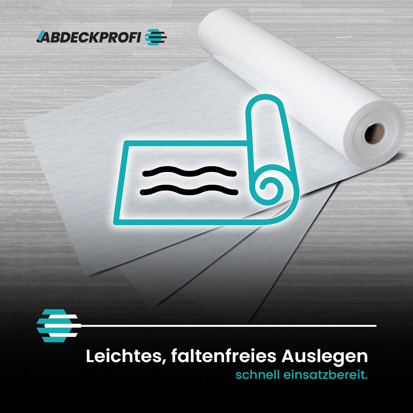 Abdeckvlies Folienseite klebend – 130 g/m²