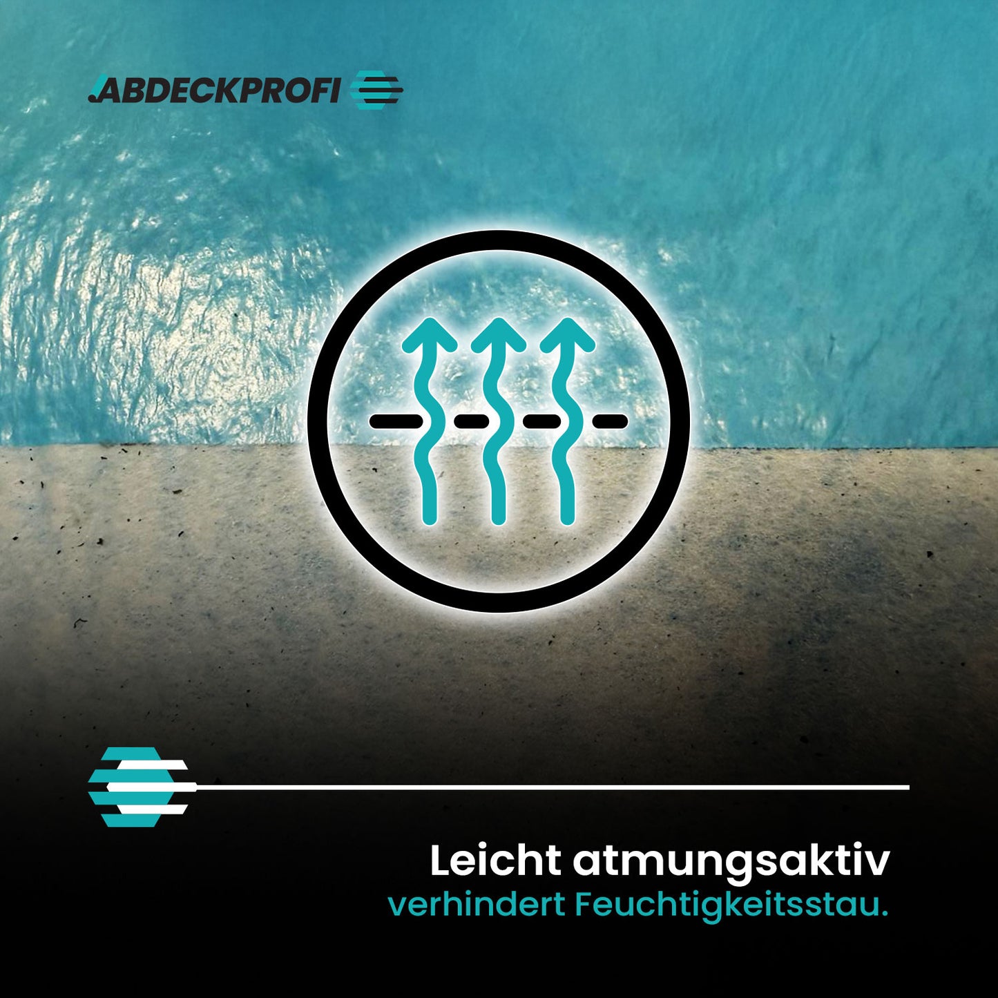 Abdeckvlies selbstklebend Leicht Atmungsaktiv ca.70g/m²24h – 160g/m²