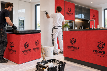 PROCOVELLA® – Multifunktionales Schutzvlies mit selbsthaftendem Klebeband Abdeckprofi