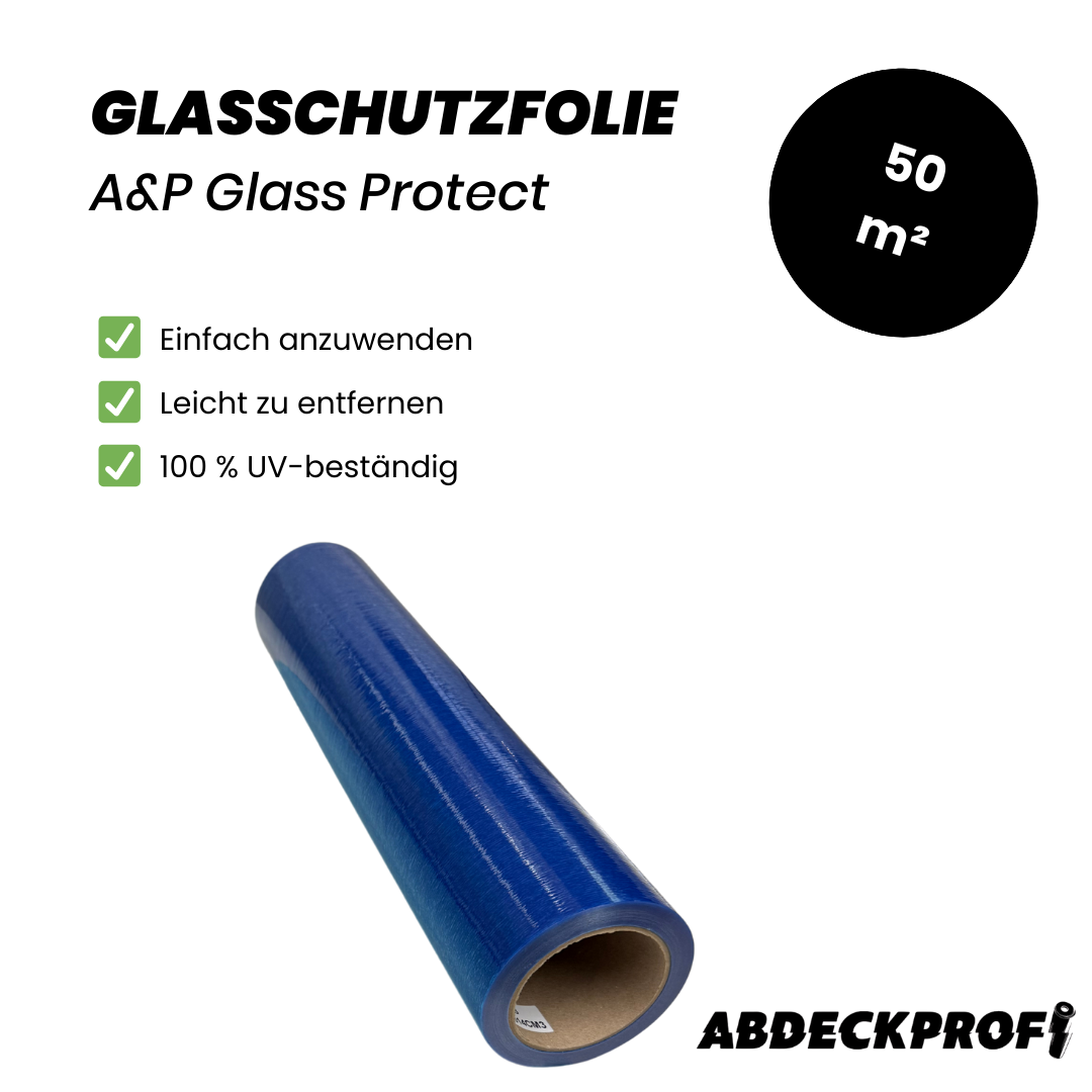 A&P Glass Protect Fensterschutzfolie 0,50cm x 100m – 50m²