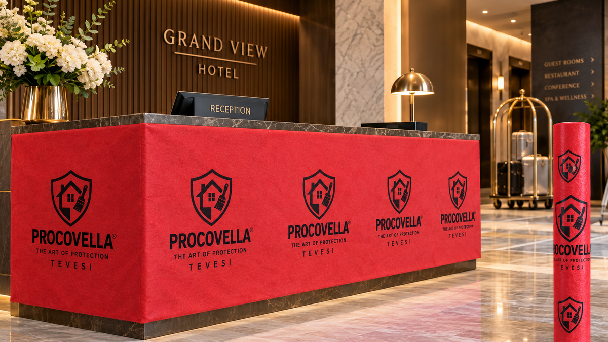PROCOVELLA® – Multifunktionales Schutzvlies mit selbsthaftendem Klebeband Abdeckprofi