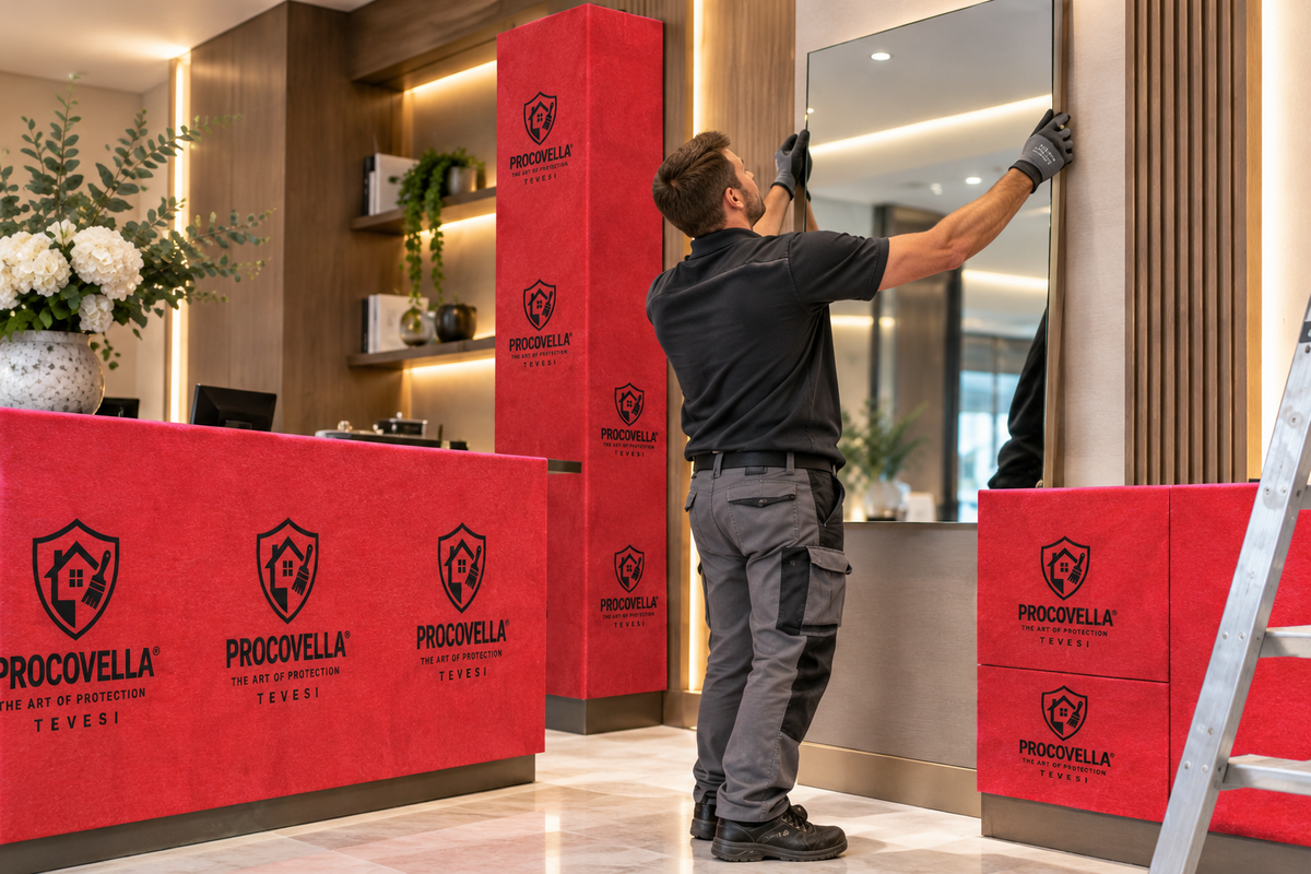 PROCOVELLA® – Multifunktionales Schutzvlies mit selbsthaftendem Klebeband Abdeckprofi
