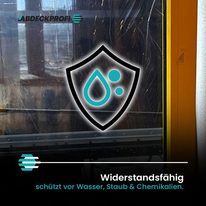 A&P Glass Protect Selbstklebende Schutzfolie  Transparent 0,50cm x 100m – 50m²