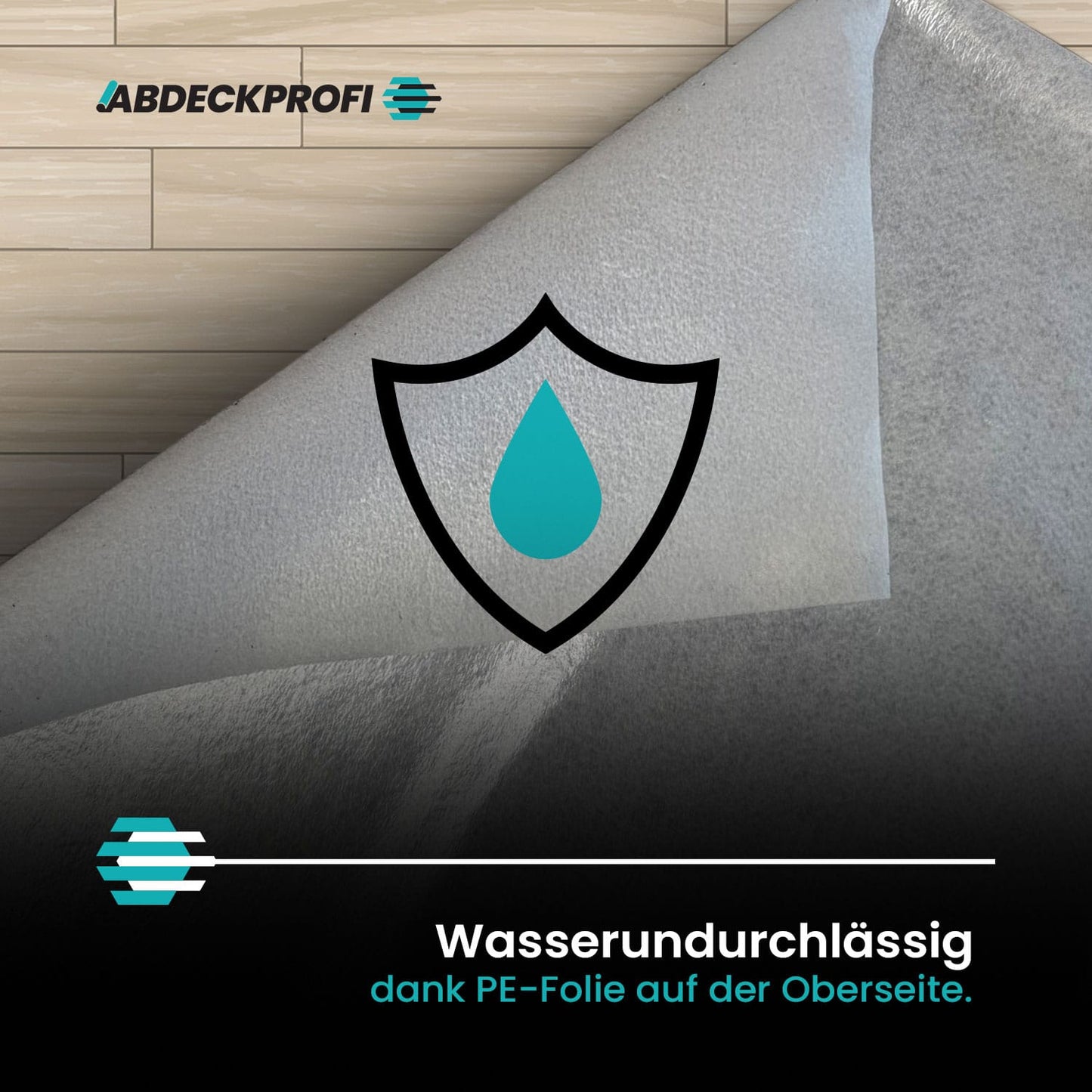 Abdeckvlies selbstklebend  – 160 g/m² Palettenabnahme