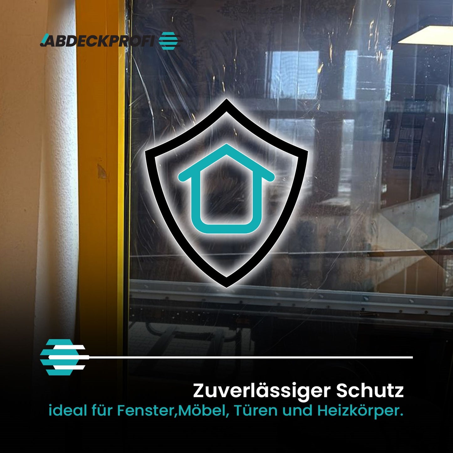A&P Glass Protect Selbstklebende Schutzfolie  Transparent 0,50cm x 100m – 50m²