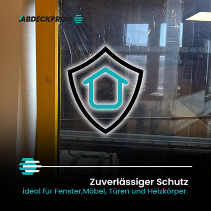 A&P Glass Protect Selbstklebende Schutzfolie  Transparent 0,50cm x 100m – 50m²