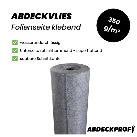 Abdeckvlies Folienseite klebend – 350 g/m²