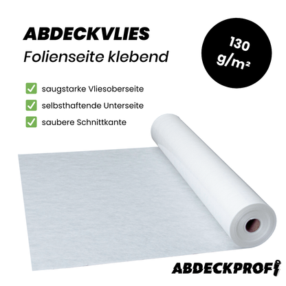 Abdeckvlies Folienseite klebend – 130 g/m²