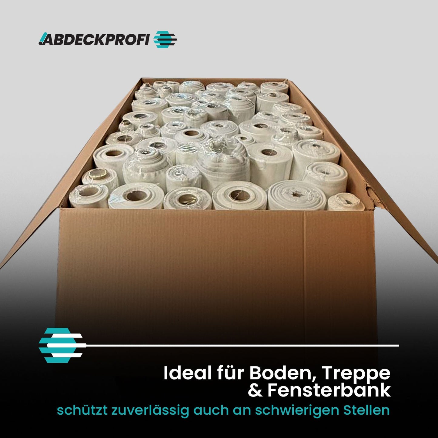 (SONDERPOSTEN B-Ware) Abdeckvlies Selbsthaftend  1 Palette 750 qm