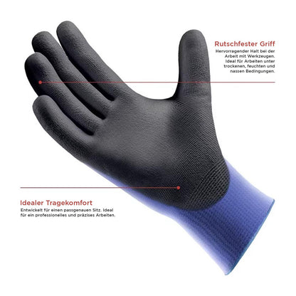 ProGrip Plus – Feinstrickhandschuhe mit 3/4 PU-Beschichtung