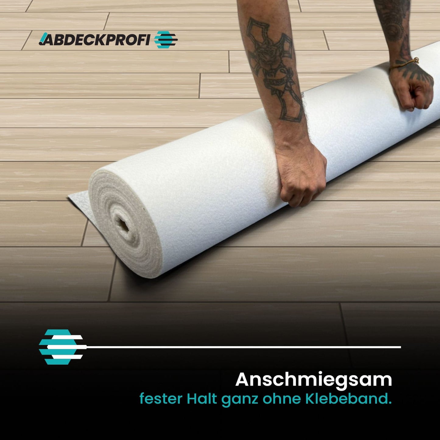 Abdeckvlies selbstklebend  – 160 g/m² Palettenabnahme